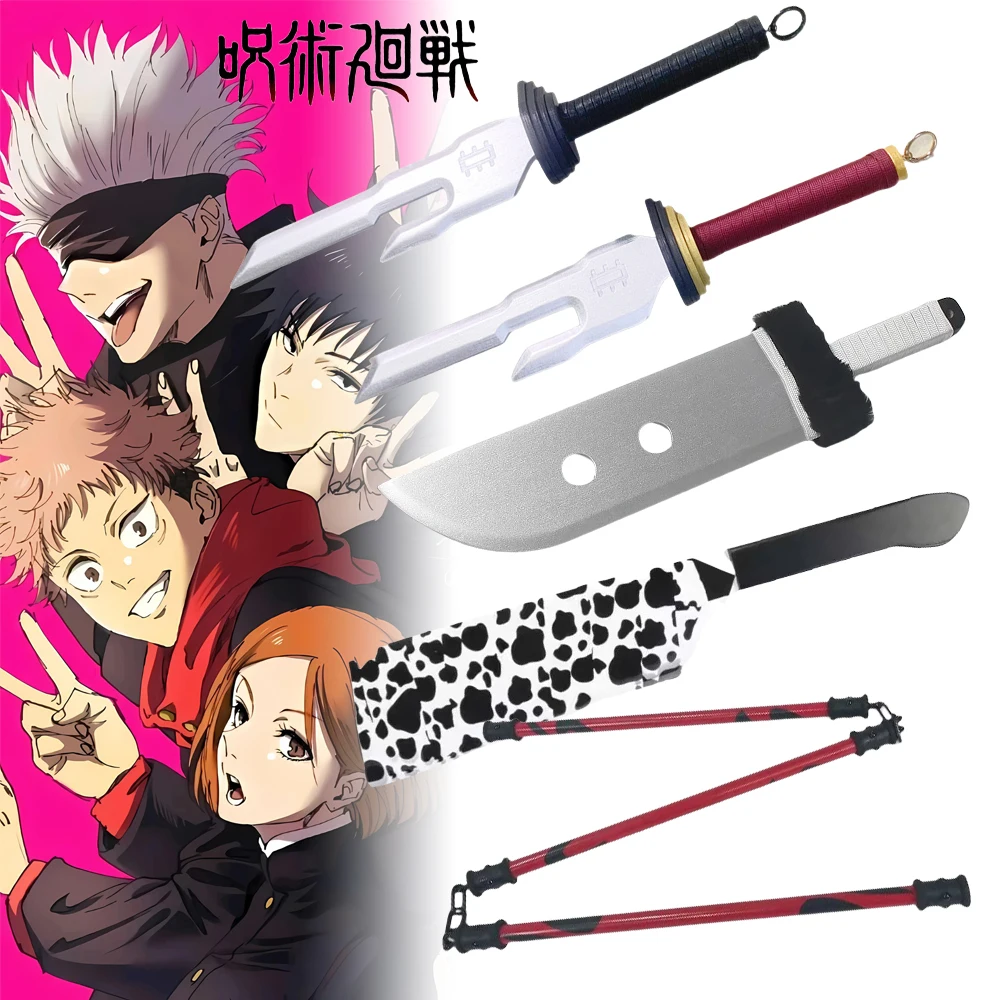 Fushiguro Toji Kataan Sword Anime Jujutsu Kaisen Nanami Cosplay Prop Yuji Knife Real Size Japanese Katana Samurai Sabre Kid Toy