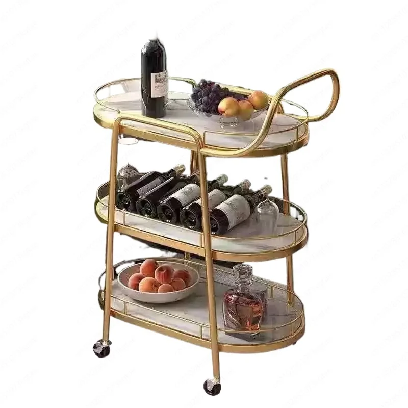 Hotel Service Cart, Commercial Beverage & Food Trolley for Restaurant and Home Use