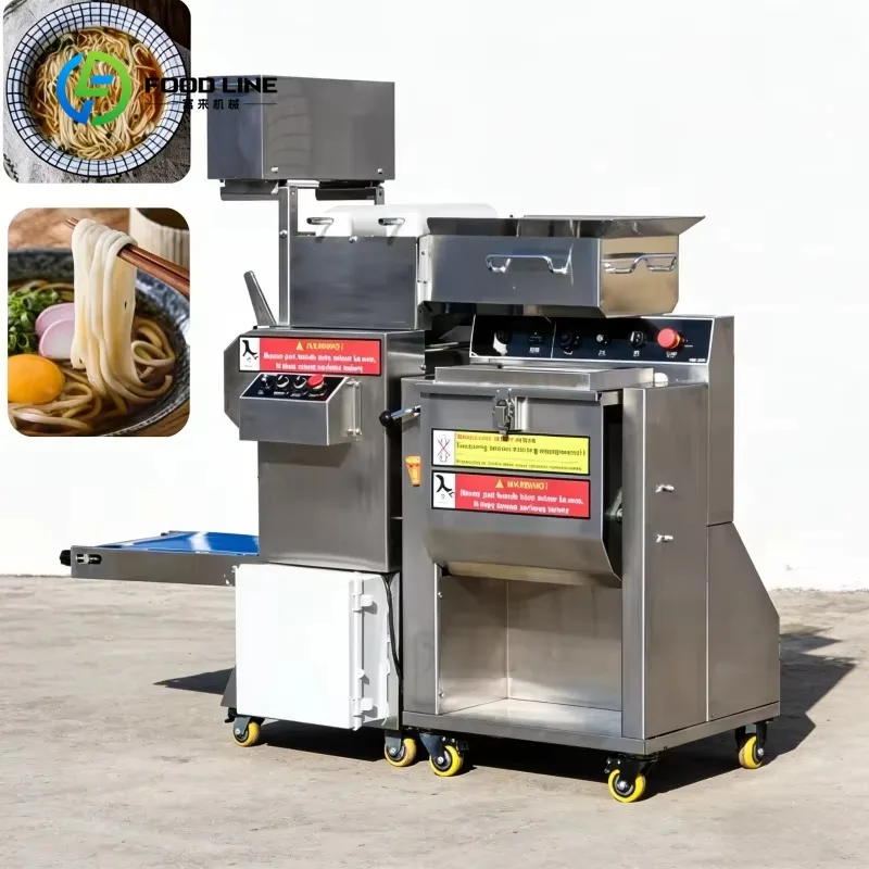 Custom Automatic Spaghetti Pasta Processing Line, Cold Noodles Vermicelli Extruding Machine for Rice Corn Noodle Molding Press