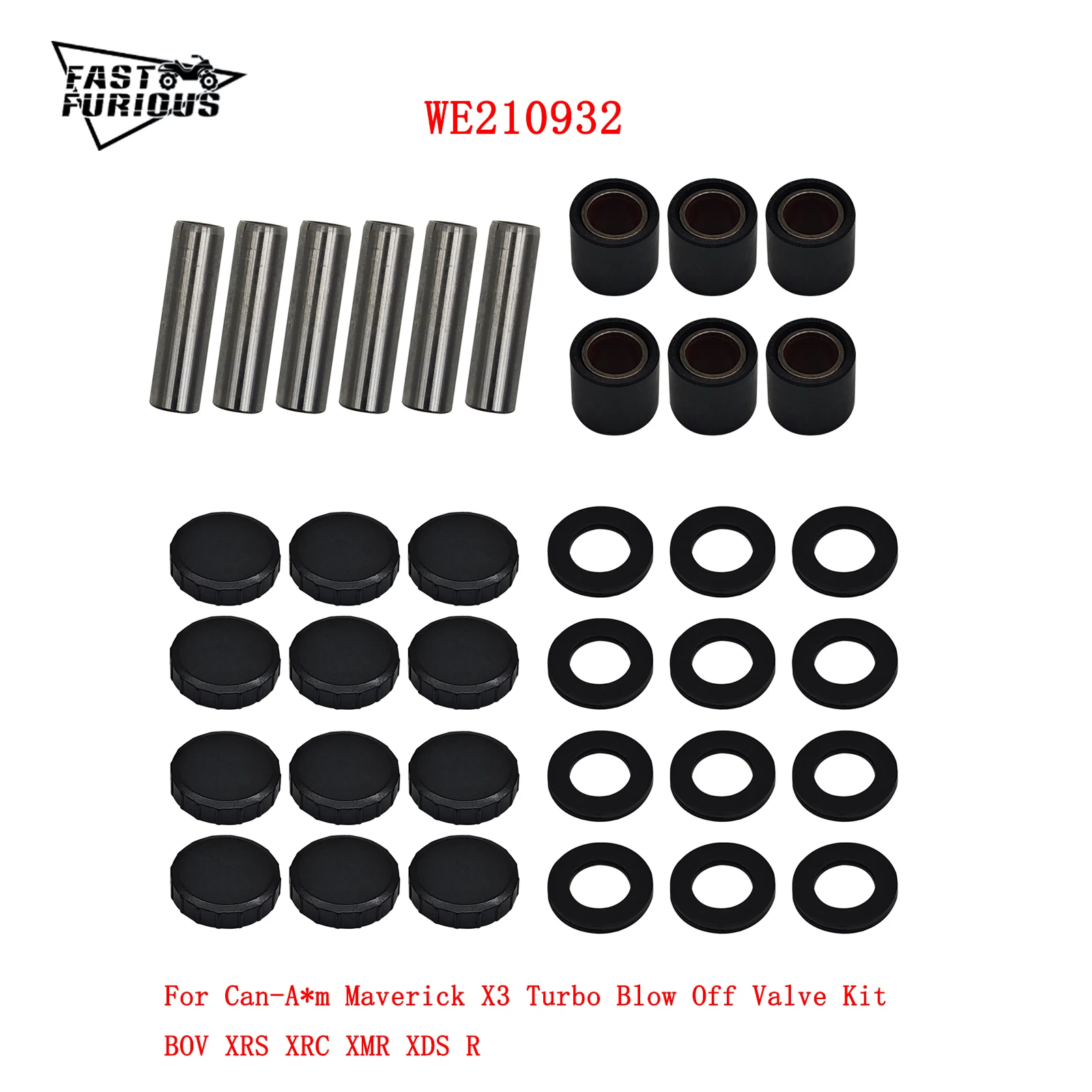 

Primary Rebuild Kit For Can-A*m Maverick X3 Turbo Blow Off Valve Kit BOV XRS XRC XMR XDS R We210932