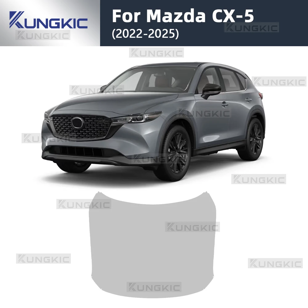 

1pcs for Mazda CX 5 CX-5 2022 2023 2024 2025 TPU Car Engine Bonnet Protection Film Transparent Anti-scratch Kit Car Styling