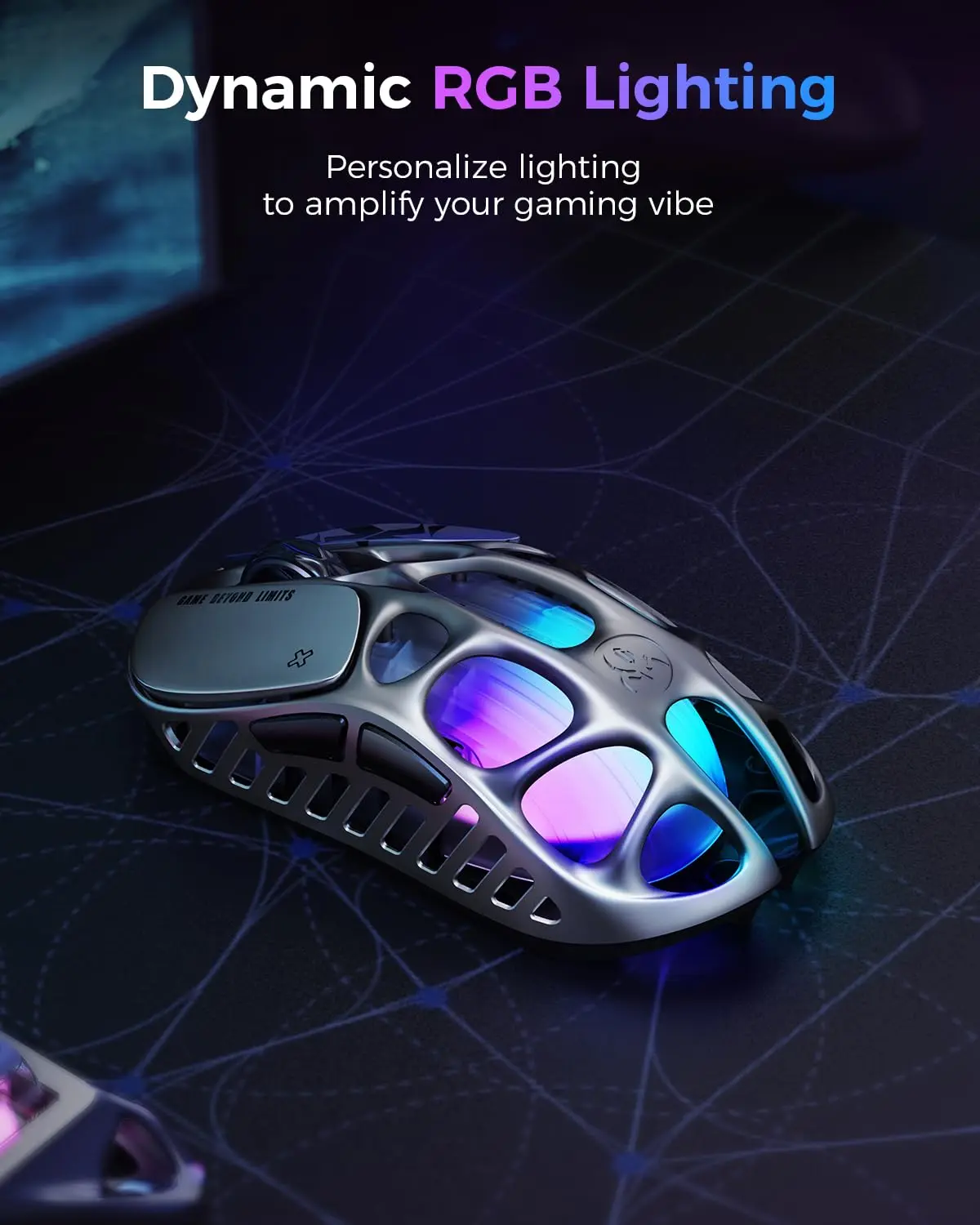（未開封)GravaStar MERCURY X ワイヤレスゲーミングマウス Mercury X Gaming Mouse - Wireless | High DPI Gaming Mouse