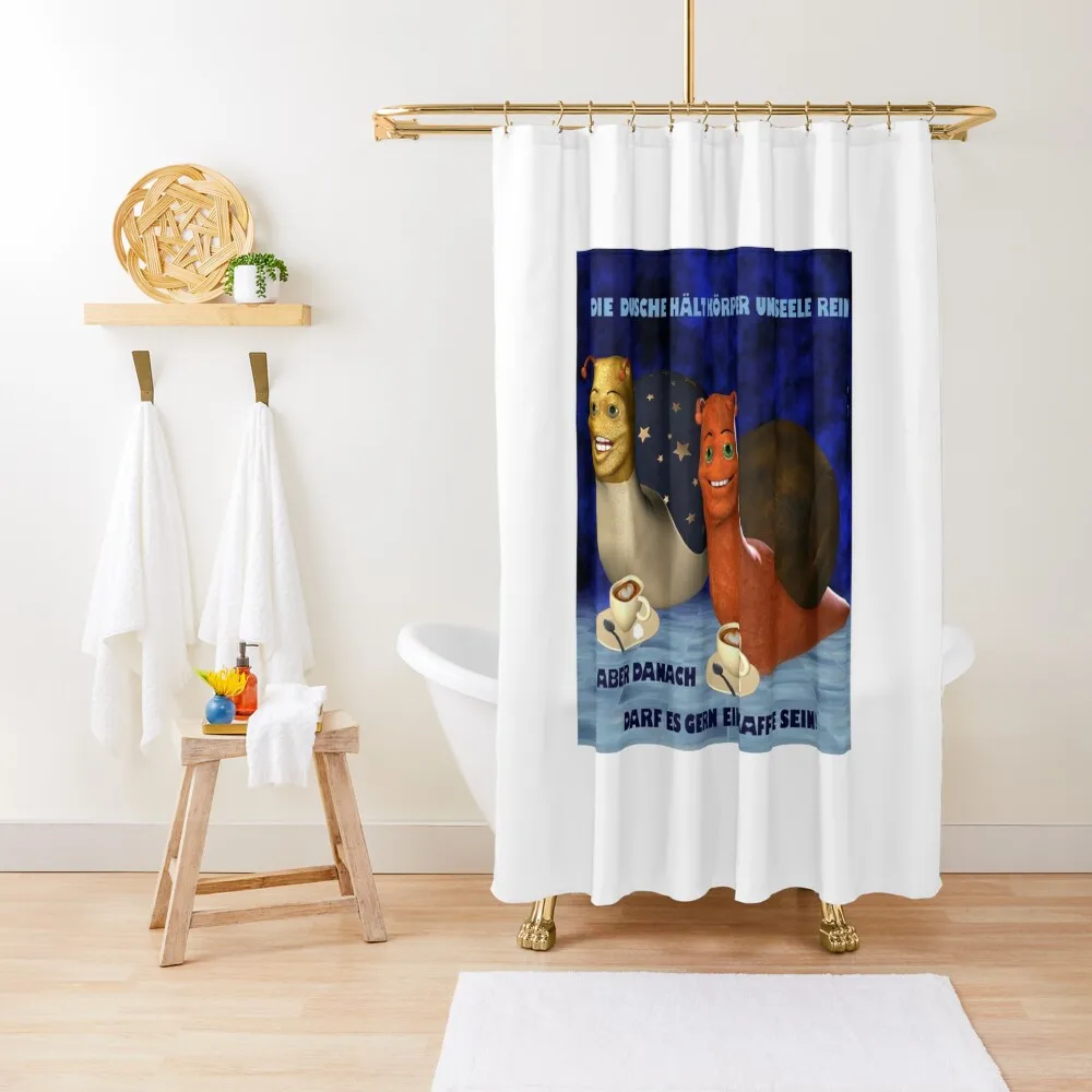 

Two snails in the bathroom Shower Curtain Luxury Bathroom Toilet Accessories Bathroom Deco For Curtain