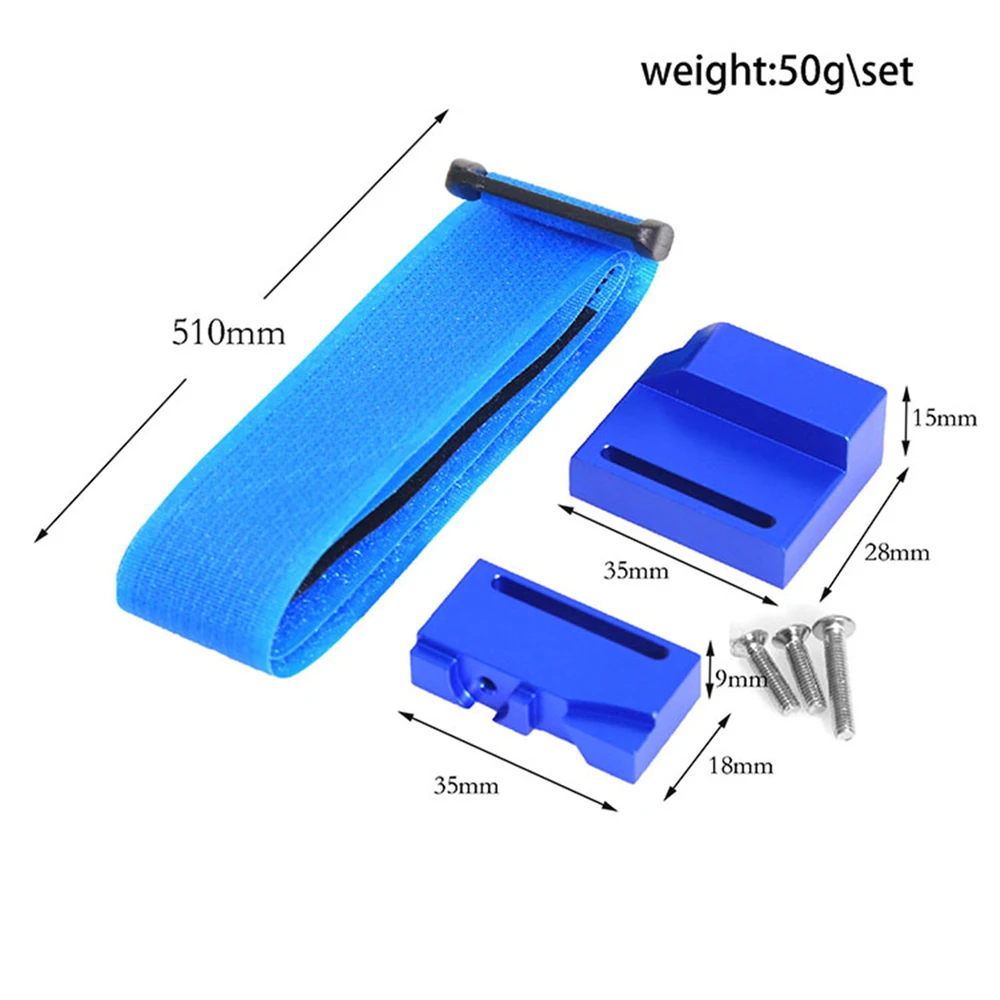 Aluminum Alloy Battery Holder for 1/10 TRAXXAS Raptor R Ford Raptor F150 Pickup Truck Four-wheel Drive RC Car Upgrade Accessory