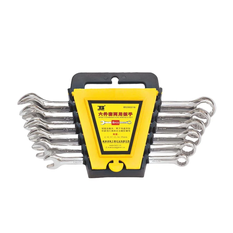 

Set of 6 Combination Wrenches Multifunctional Spanner Set Sockets Hand Tools for Car Repair Black Combination Wrenches Set