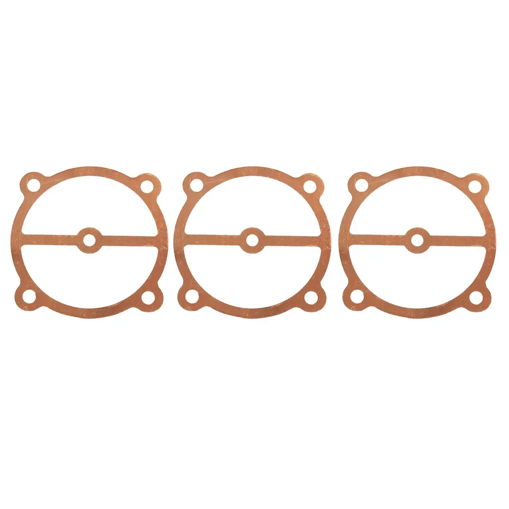 Gaskets Washers Valve Plate 3Pcs For Air Compressor 47 Type 65 Type 65 Type 5 Holes 95 Type Copper High Quality