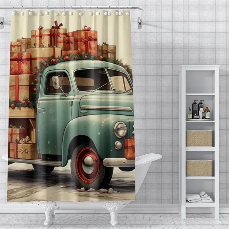 

Домашние шторы для душа для ванной комнаты, водонепроницаемая ткань для штор, современный скандинавский стиль, зимнее украшение для гостиной, Merry ChristmXT6@!