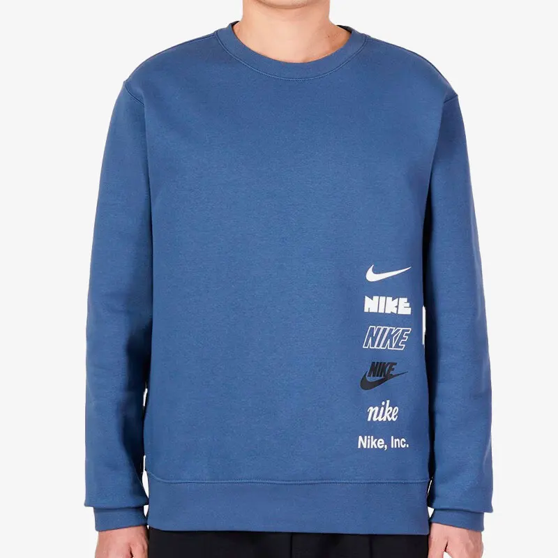 

Nike genuine Spring New Men's Casual Fleece-Lined Sports Sweatshirt DX0782-491