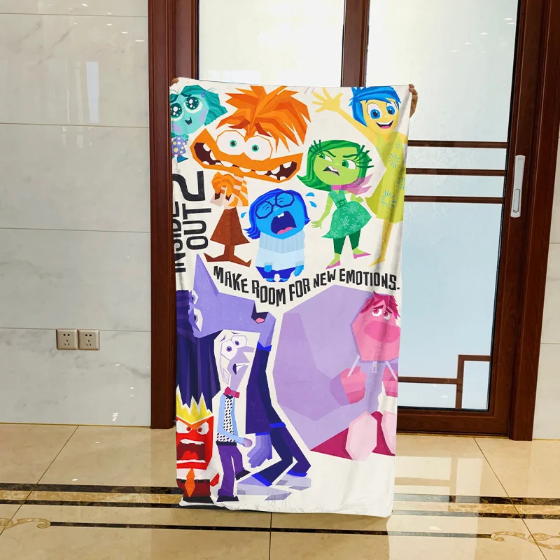 

Inside Out2 Perimeter Bath Towel Set Couples Beach Absorbent Bathrobe Home Textile Towels for Adults Popular Movie Merchandise