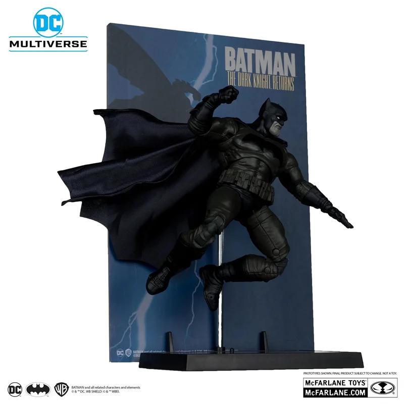 100% Original Mcfarlane Toys DC Multiverse 7in Cover Recreations - Batman (The Dark Knight Returns) Gold Label Model Action Doll