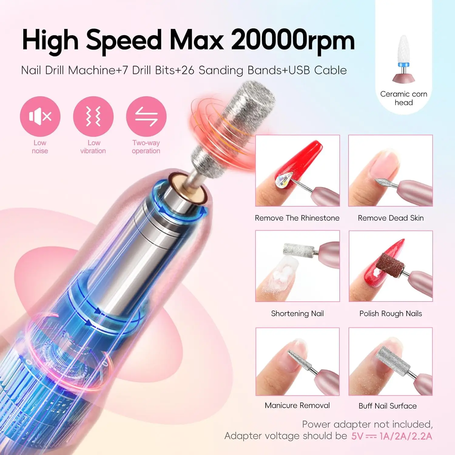 Kit completo de uñas acrílicas con luz UV, taladro, 24 colores en polvo y esmalte de gel para principiantes, regalos de manicura DIY