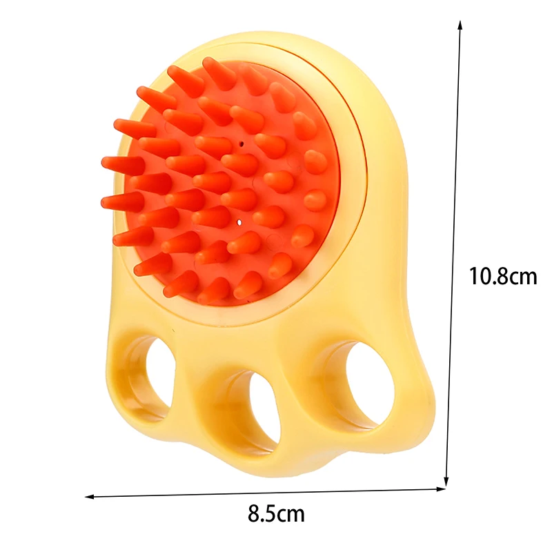 Шампунь-массажер для домашних питомцев, мягкие щетки для ванной комнаты, массажная Расческа для домашних питомцев, кошек, щетка для груминга и душа, аксессуары для купания домашних питомцев