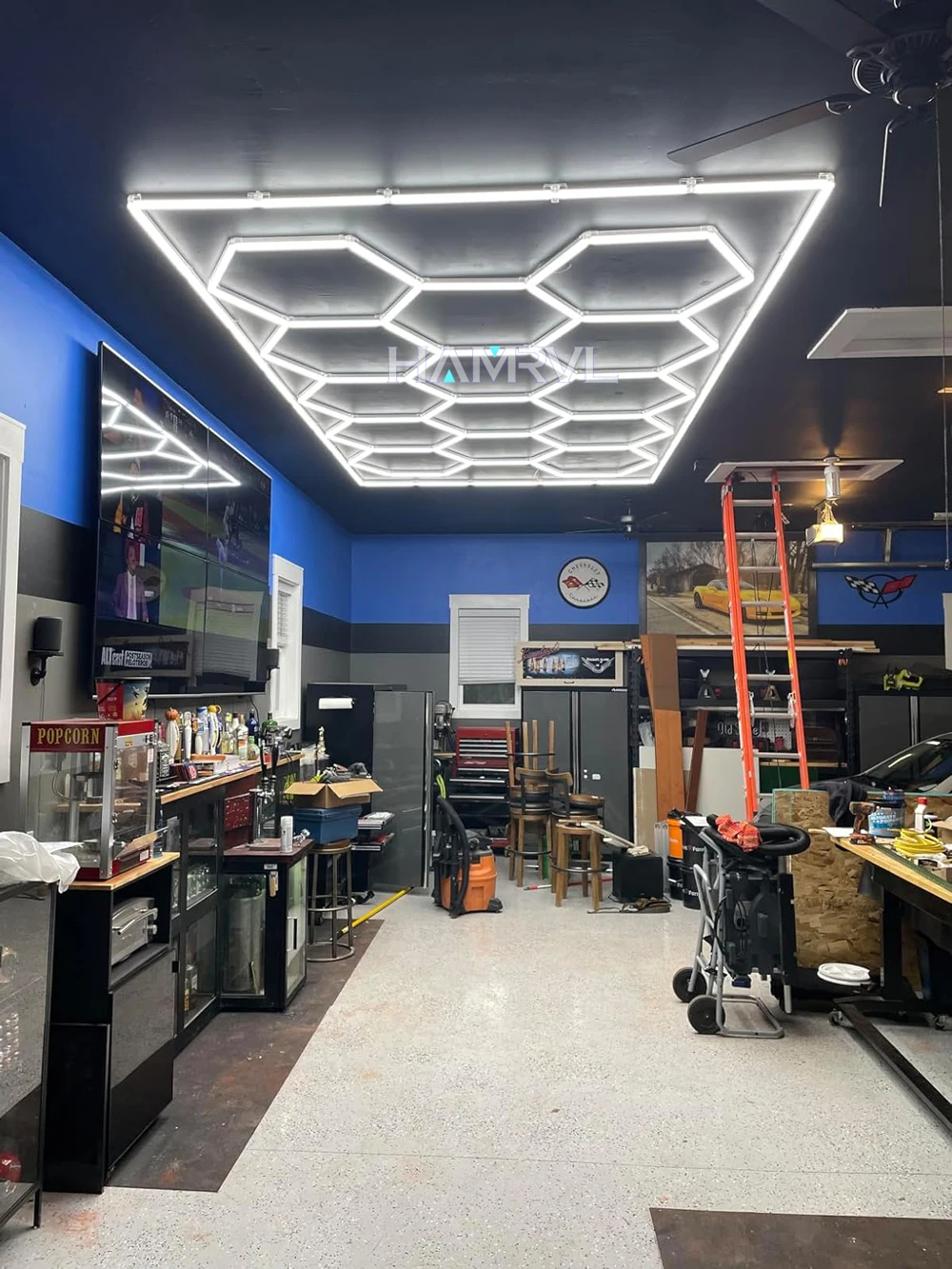 

Шестигранный светодиодный светильник для парикмахерской, парикмахерской, потолок, оптовая продажа, светильник для гаражного магазина, 110 В/220 В для офиса, тренажерного зала, мастерской, индивидуальный заказ