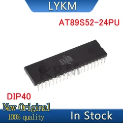 5/PCS New AT89S52-24PU AT89S52 24PU DIP40 8-bit flash microcontroller In Stock