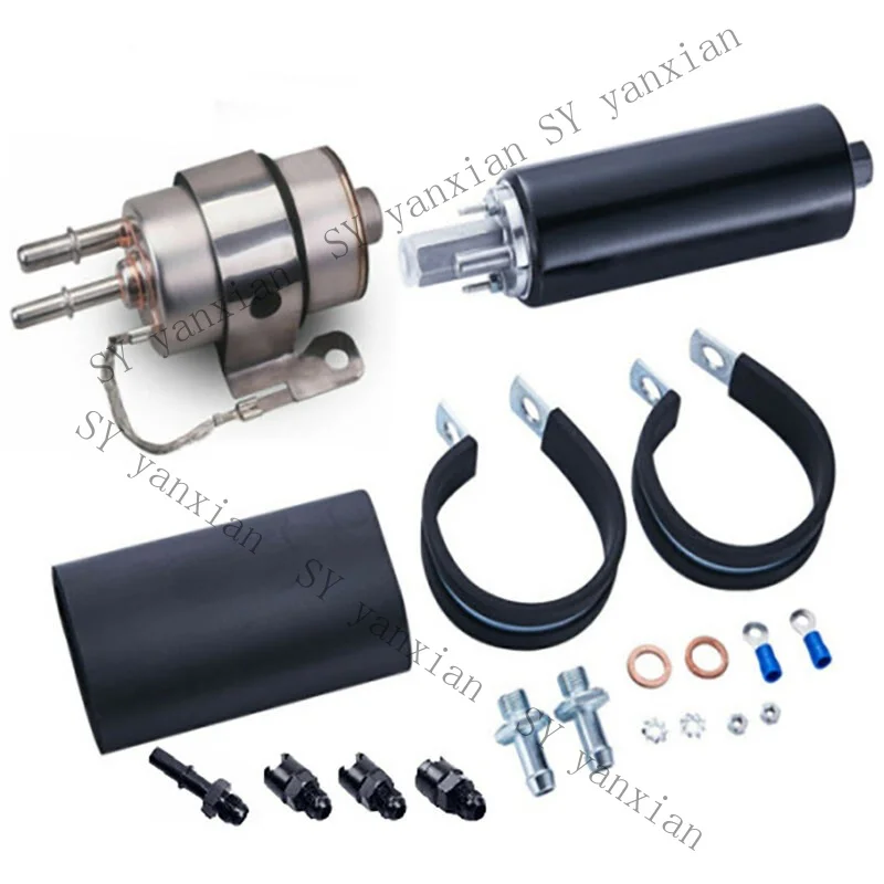 SY+ Universal 255 LPH High Pressure Fuel Pump External GSL392 6AN Fittings Kit