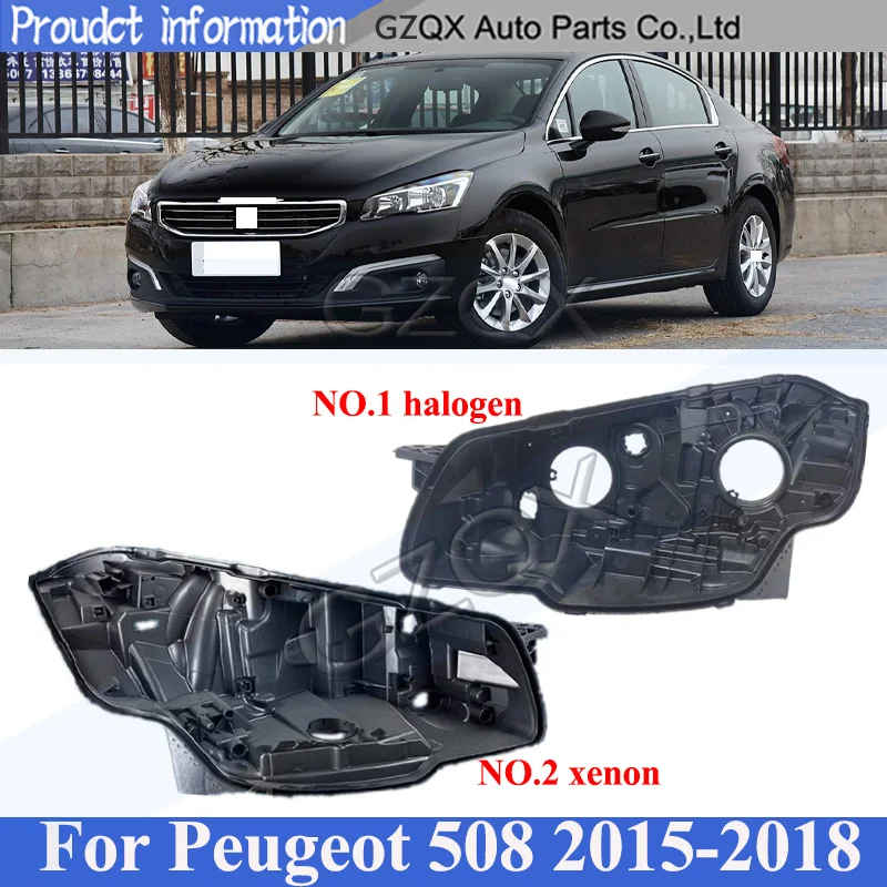 

CAPQX Галогенная или ксеноновая крышка передней фары для Peugeot 508 2015-2018 Задняя крышка головного света Задняя крышка головного света Дом Задняя оболочка