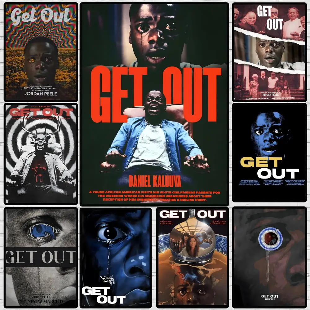 Film-Get Out Poster High-definition  poster stickers, suitable for bedroom, living room, home decoration
