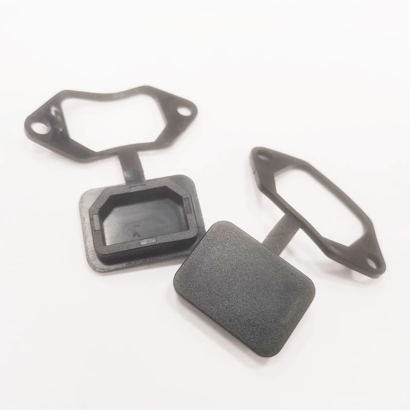NCHTEK Black Color Rubber Waterproof Cover / 100PCS