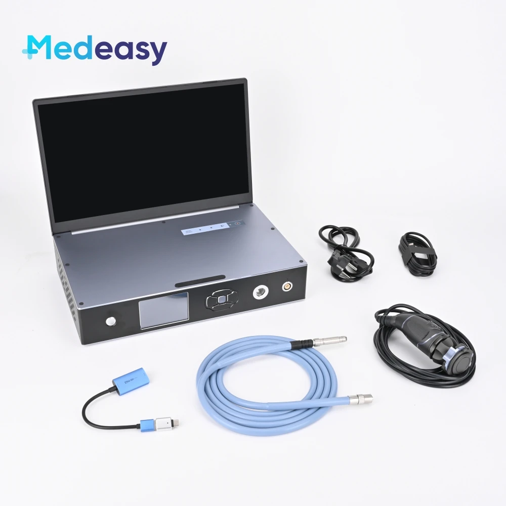 3 in 1 1080P 60Fps Full HD Endoscope Camera Unit With 15.6 Inch Medical Screen and 100W Led Cold Light Source