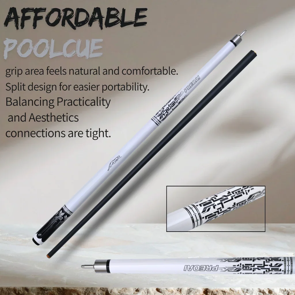 12.5mm Carbon Fiber Low Deflection Pool Cue Multi Layer Tip Next Gen Technical Black Design Pro Taper Billiard Shaft