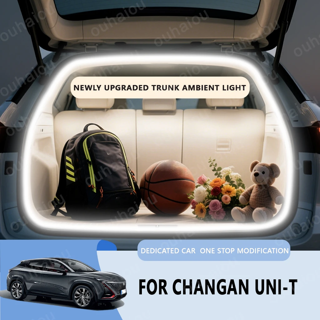 

FOR Changan UNI-T trunk light modification light Atmosphere lights White warm white Rear Trunk LED Light Bar
