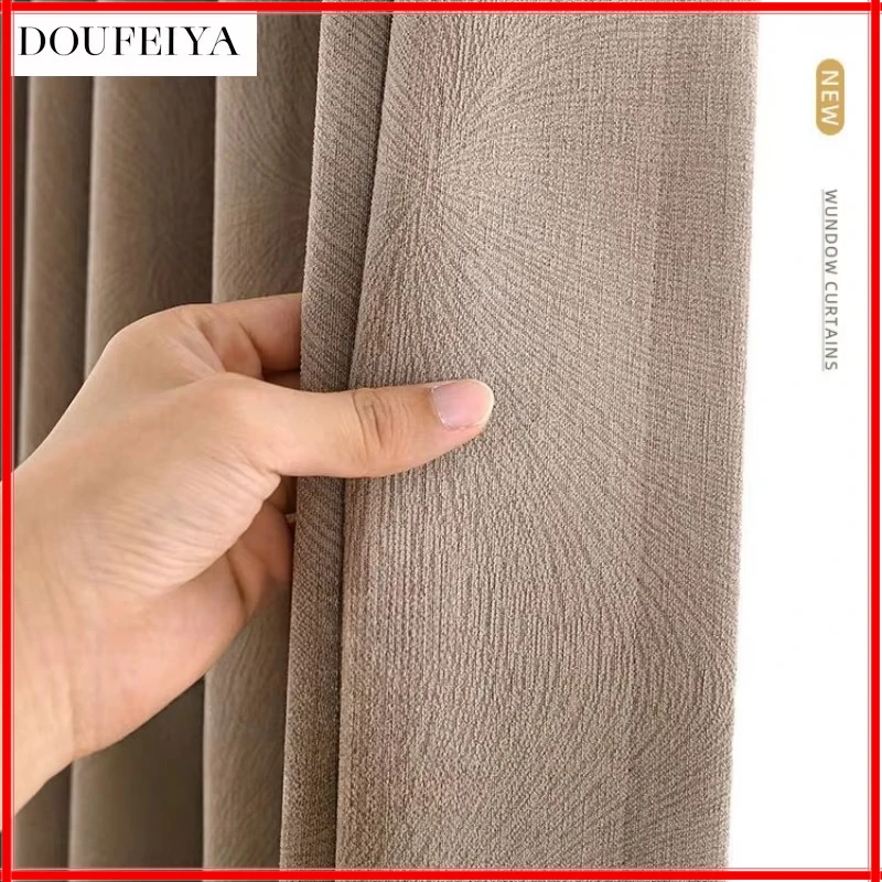 

Chenille Cream Romantic Fireworks Blackout Thickened Curtains for Living Room and Bedroom Solid Color Custom Decor White Tulle