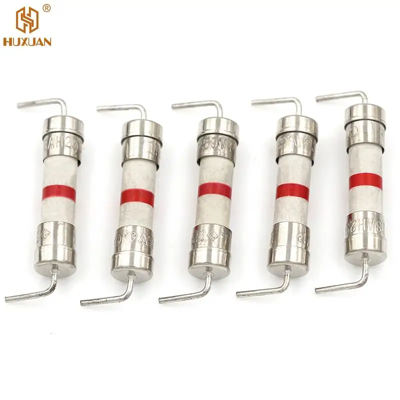 5Pcs 8A 250V 5*20mm Ceramic Body Time-lag Axial Lead Fuse 3/16\