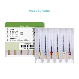 AZDNE heat activated rotary files, endodontic files, dentistry instruments, root canal use, rotary file, 25mm, 6 units per package 10 Main Sales Rotary Lima - №7