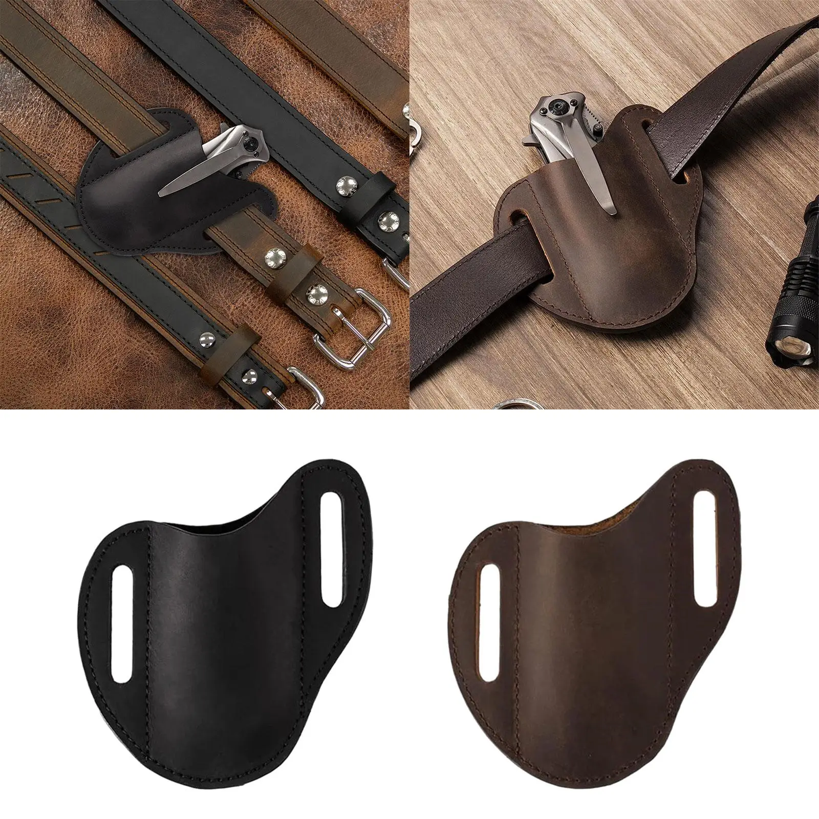 

Чехол для ножа из искусственной кожи для ремня, компактный чехол для многофункционального инструмента, практичная уличная кобура для инструментов для кемпинга, путешествий, пешего туризма, рыбалки, барбекю