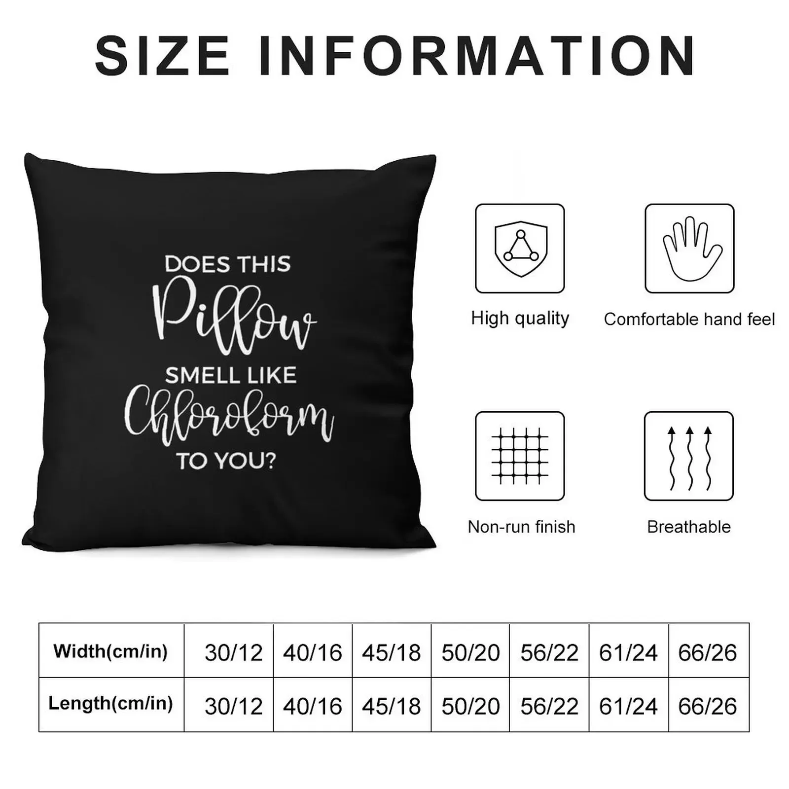 Does This Pillow Smell Like Chloroform to You? Throw Pillow Sofa Cushion luxury throw pillow covers