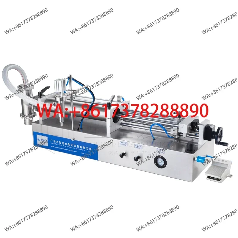 Pneumatic Semi-automatic Self-priming Filling Machine For Paste Liquid Laundry Detergent Fertilizer