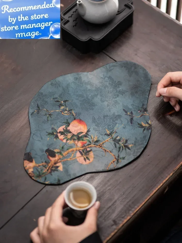 

Xiangyun Yarn в национальном стиле, ретро чайный коврик, тканевый коврик для чайника, коврик для дзен, чайный сервиз, посуда для чайной церемонии