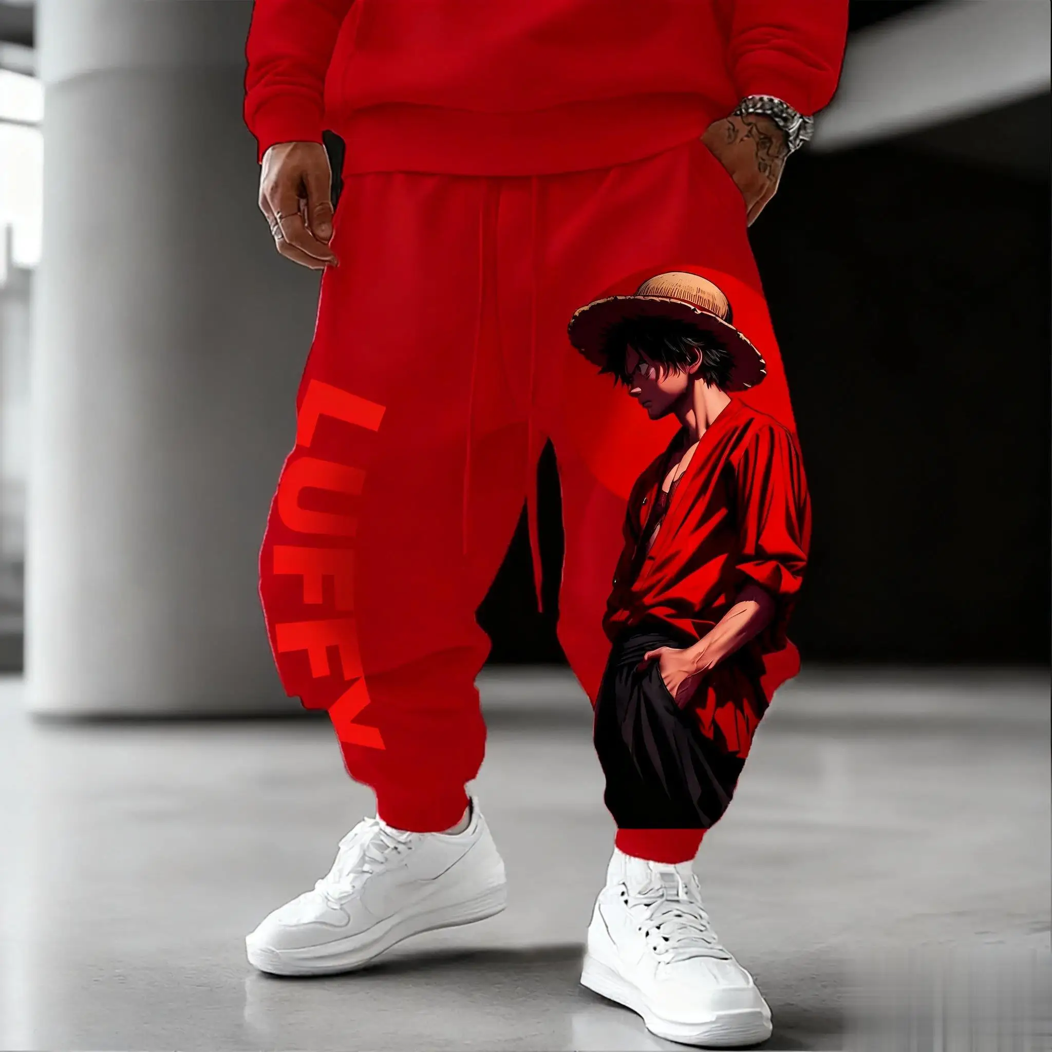 ワンピース ルフィ ゾロ アニメパンツ メンズ レディース ルーズジョガー スウェットパンツ 日本風ストリートウェア カジュアルパンツ 秋冬 2025年新作
