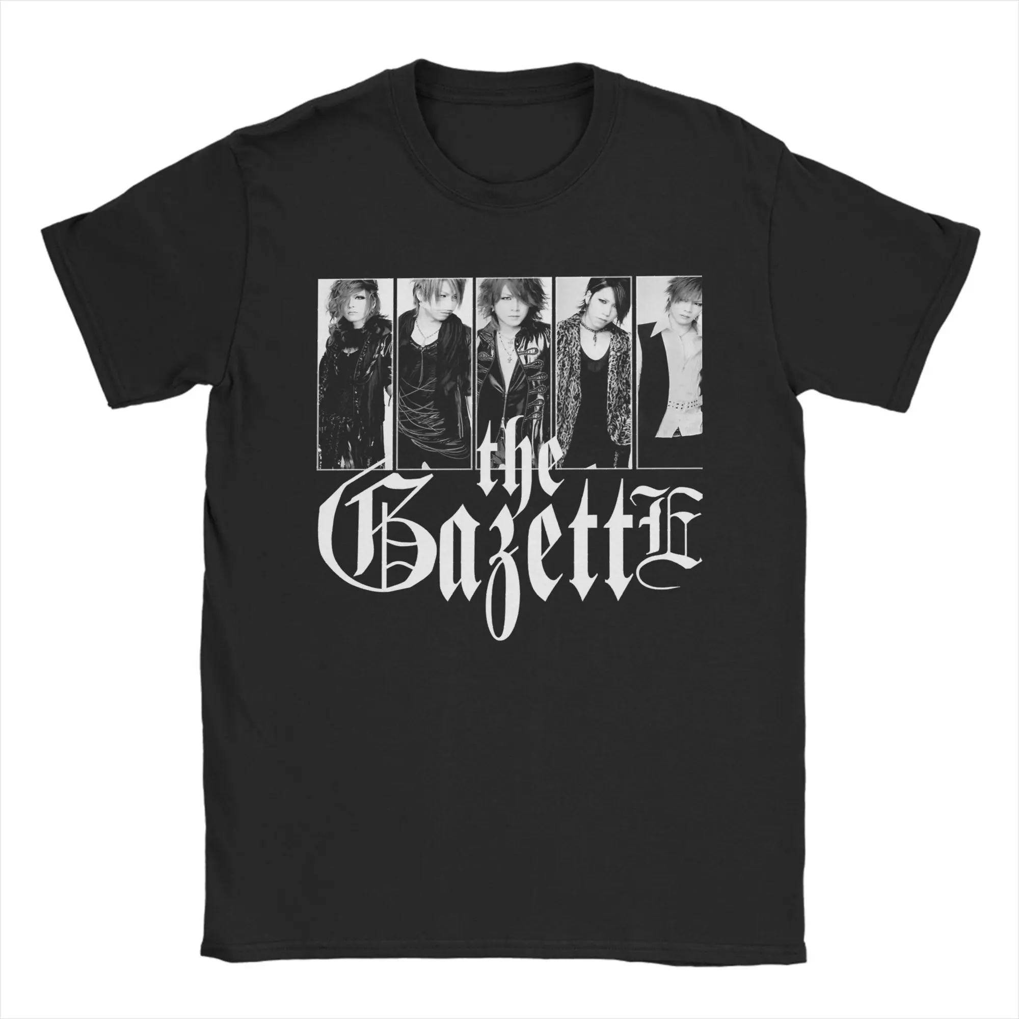 Novelty The Gazette Japan Rock Band T-Shirt for Men Crew Neck Pure Cotton T Shirt  Short Sleeve Tees Classic Tops