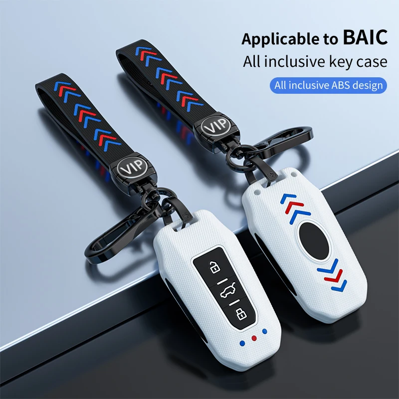 

1Pcs 3Buttons ABS Flip Cover Cases for Beijing Car Keyless Smart Remote Key Key Shell Keychain Car Protector Accessory Designed