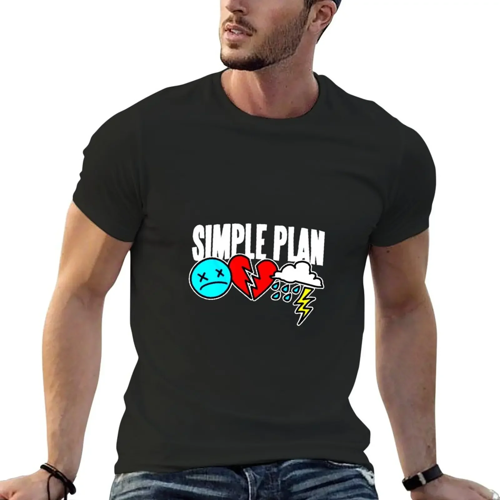 Best Simple plan band logo,genre rock favorite T-Shirt custom shirt anime figures sublime vintage t shirt men