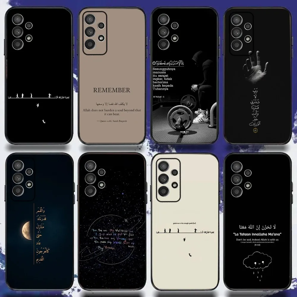 

Quran Islamic Muslim Quotes Phone Case For Samsung S24,S21,S22,S23,S30,Ultra,S20,Plus,Fe,Lite,Note,10,9,5G Black Soft Cov