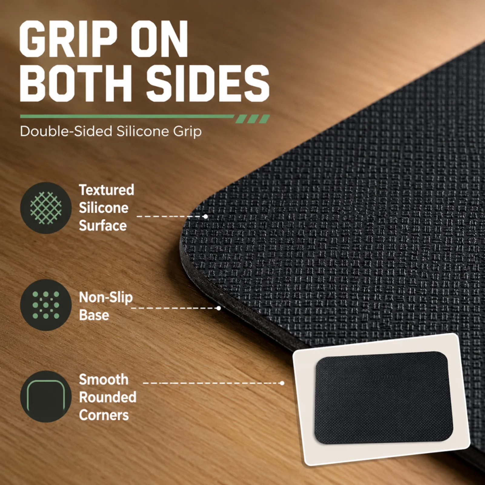 Sound Absorbing Mat Double-Sided Non-slip Elliptical Floor Protector Vibration Plate Mat For Reduce Noise Floors Carpet Hardwood