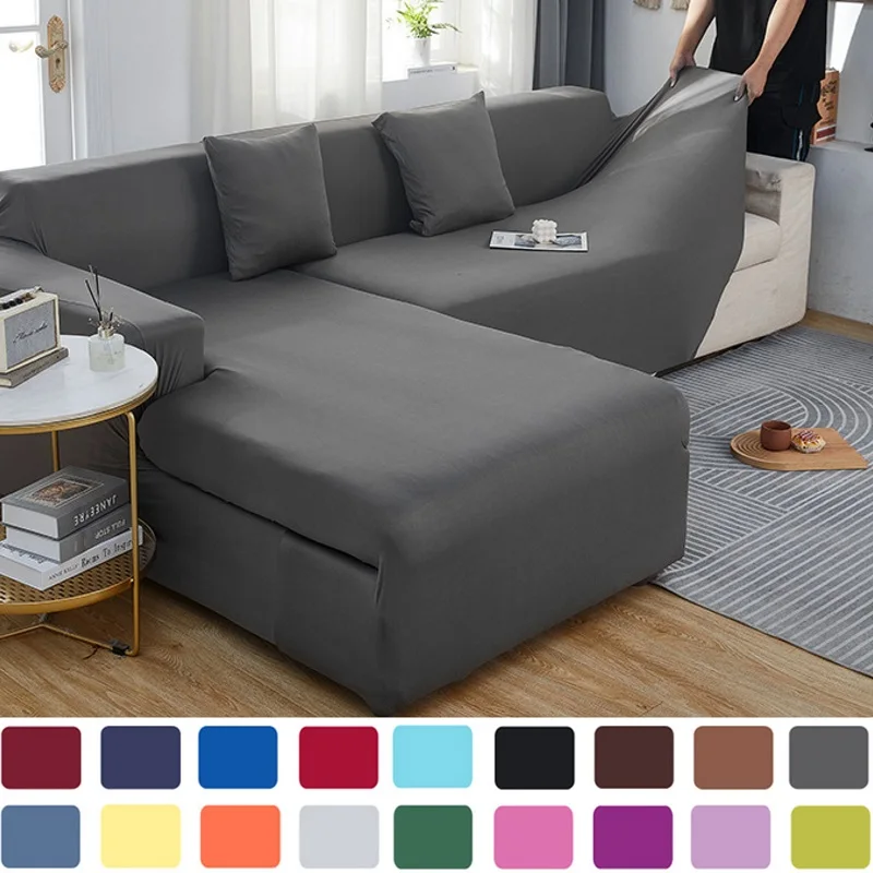 

Elastic Plain Solid Sofa Cover Stretch Tight Wrap All-inclusive Sofa Cover for Living Room funda sofa Couch Cover ArmChair Cover