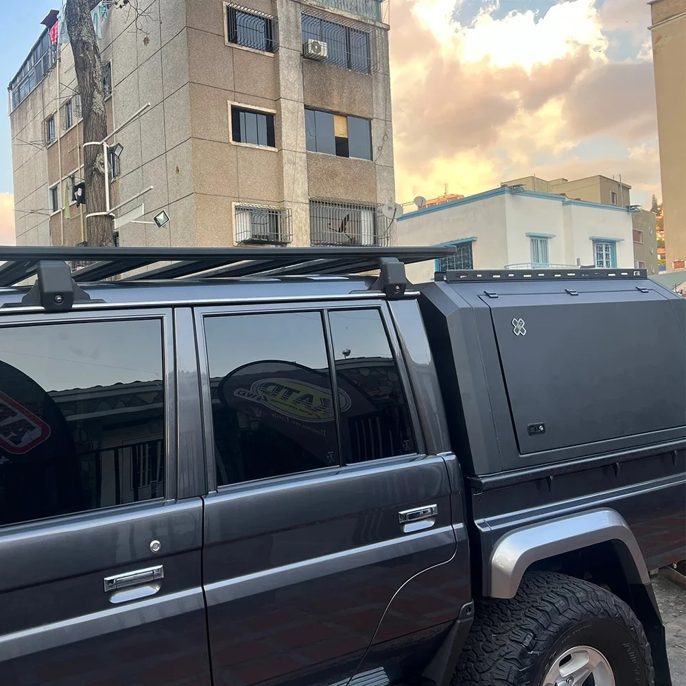 

Аксессуары из нержавеющей стали для Land Cruiser Prado LC79, пикапы, колпачки для кровати, фиксирующий водонепроницаемый жесткий навес для кемпера