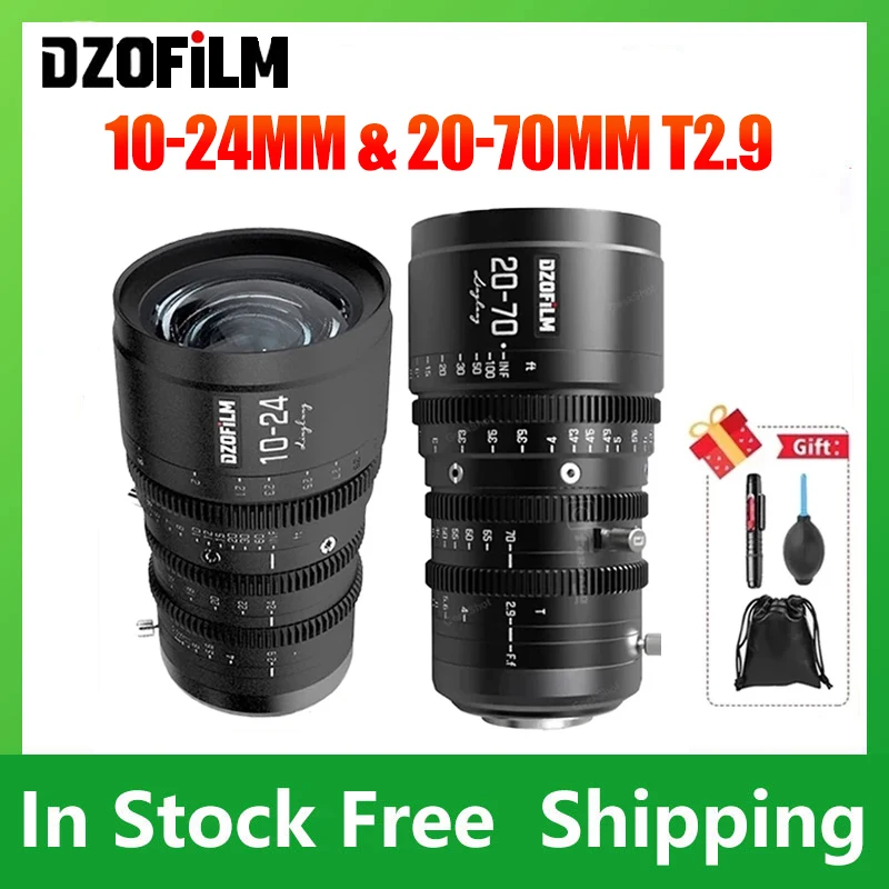 DZOFilm Linglung DZOFilm DZO 10-24mm 20-70mm T2.9 MFT Parfocal Cine Lens for Micro Four Thirds Camera Lens Maintains Focus