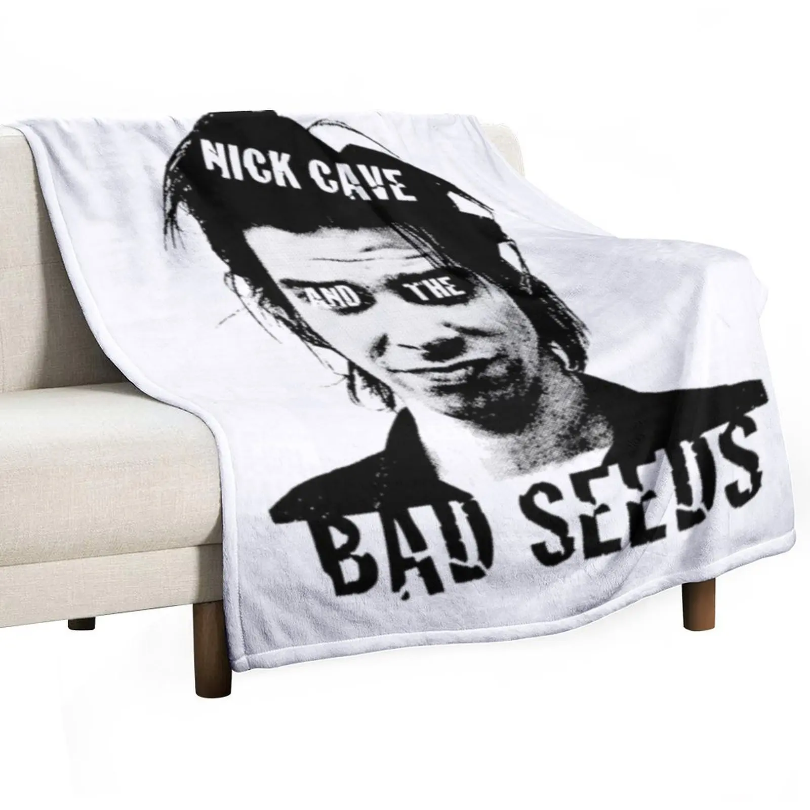 Nick Cave and the Bad Seeds Black Throw Blanket Softest blankets and throws Shaggy Cute Plaid Blankets