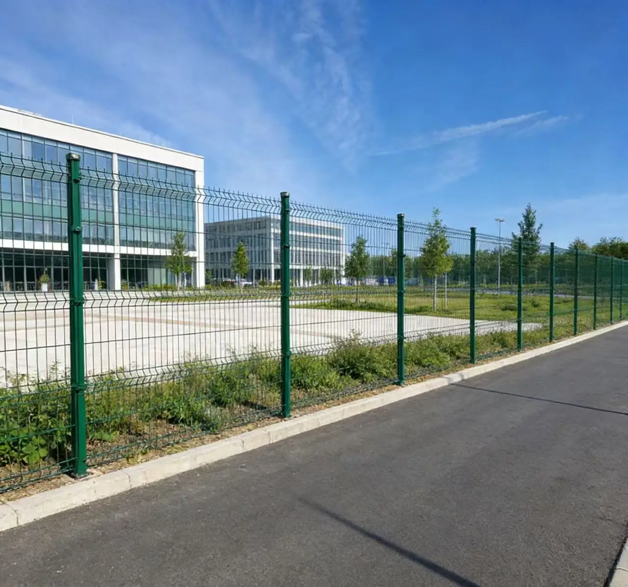 Fencing Garden Buildings Supplies Outdoor Metal Material 3D Bending Curved Welded Steel Wire Mesh Easily Assembled Pvc Fence