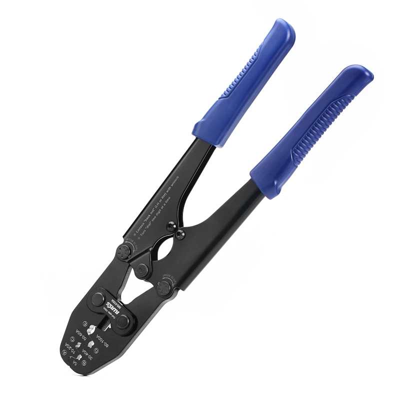 

IWISS IWS-5100A Battery Lugs and Open Barrel Connectors Crimping Plier Pliers Tools Works with Wire AWG 16-4 Plier