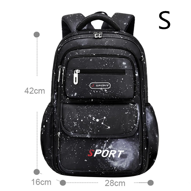 Starry Sky Print Backpack School Bag Back Pack For Boy Kid Teenager Schoolbag Male Primary Bookbag Bagpack Book Teen mochila