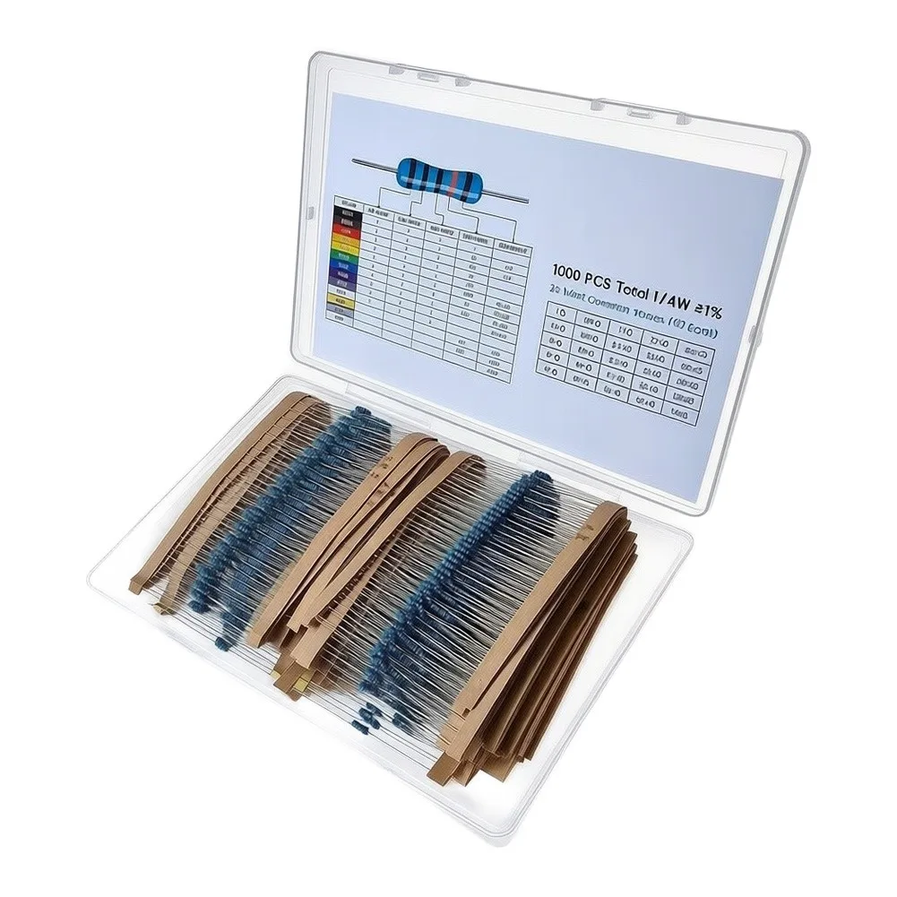 Diy Circuit Supplies Metal Film Resistor Kit For Electronics Hobbyists Metal Film Resistor Assortment Resistor