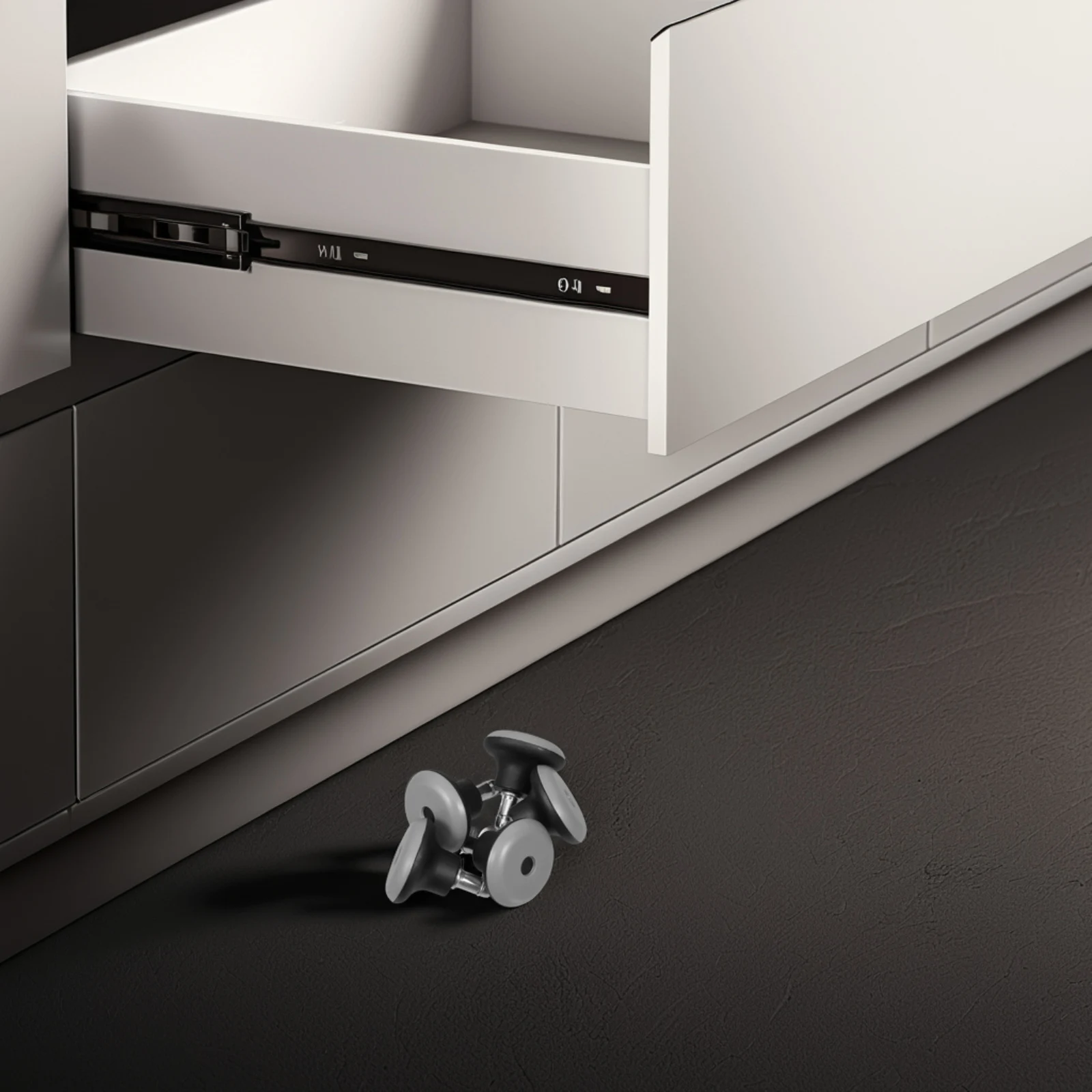 

5Pcs Office Chair Glides Gray PU Insert Pin Fixed Caster Wheels Non Slip Foot Pads Replacement Wheels for Computer Beauty Chairs