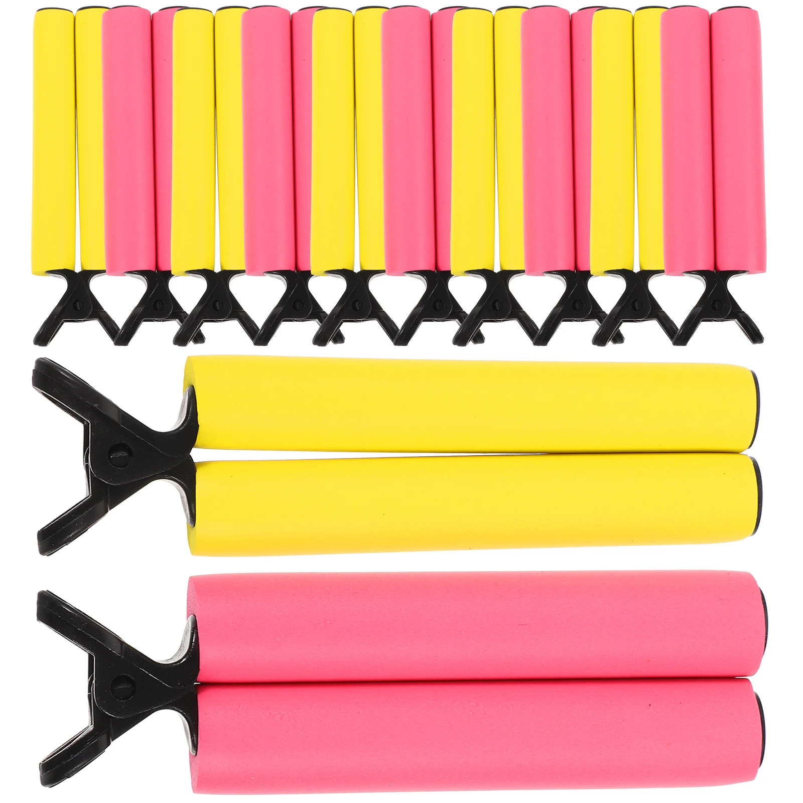 

12pcs Heat Insulation Clips Hair Curlers Salon Tools Perm Rods Pad Hairdressing Accessories Styling Household Tool