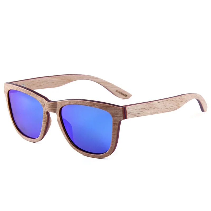 

Wood Grain Square Sunglasses Unisex Polarized UV400 European American Driving Retro Wooden Fashion sunglasses for women