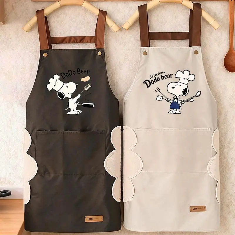 YOUMAI Snoopy Apron Kawaii Girls Japanese cartoon Creative Oil Resistant and Waterproof Cooking Apron Exquisite Gift